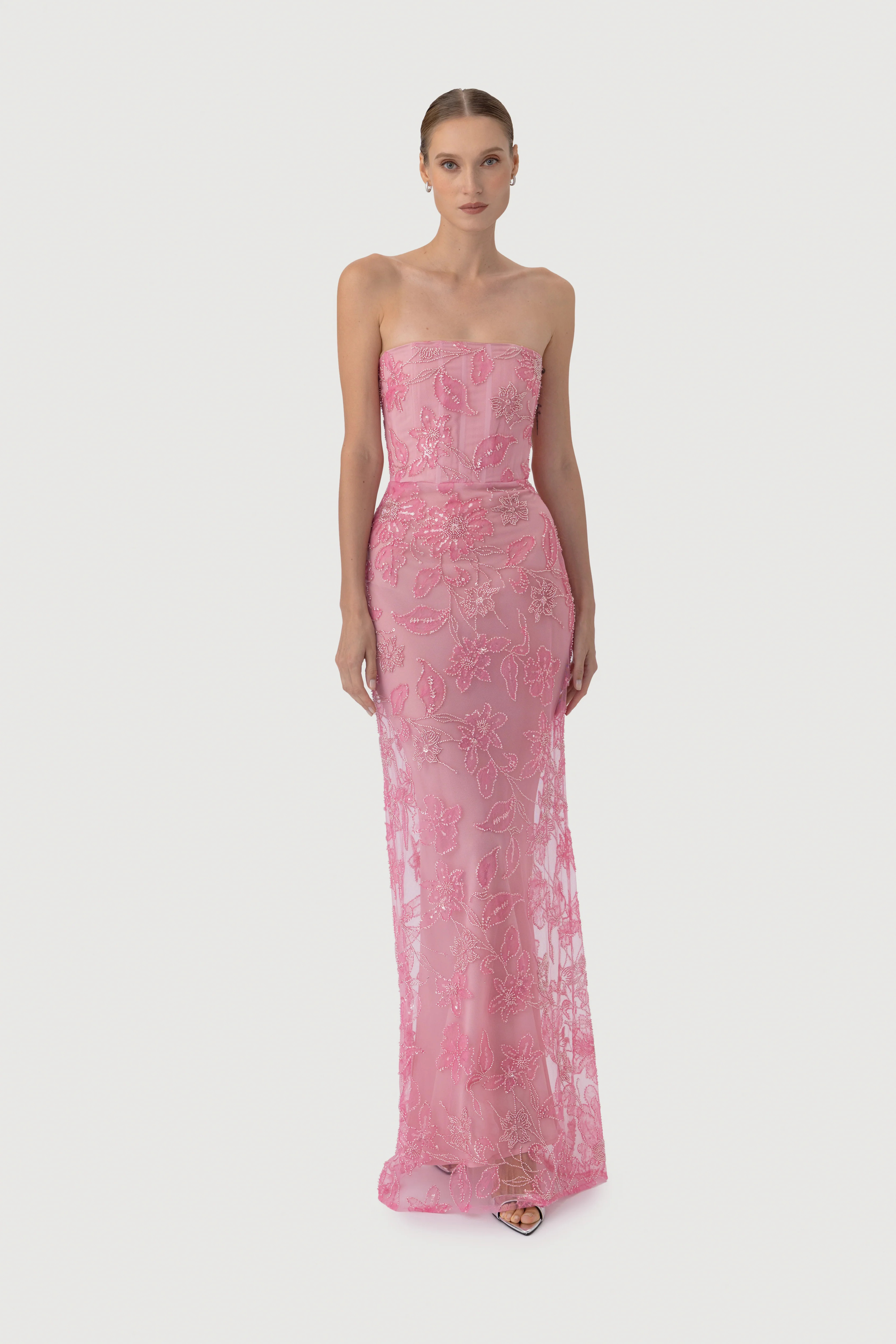 Courtney Strapless Maxi Dress | Sau Lee