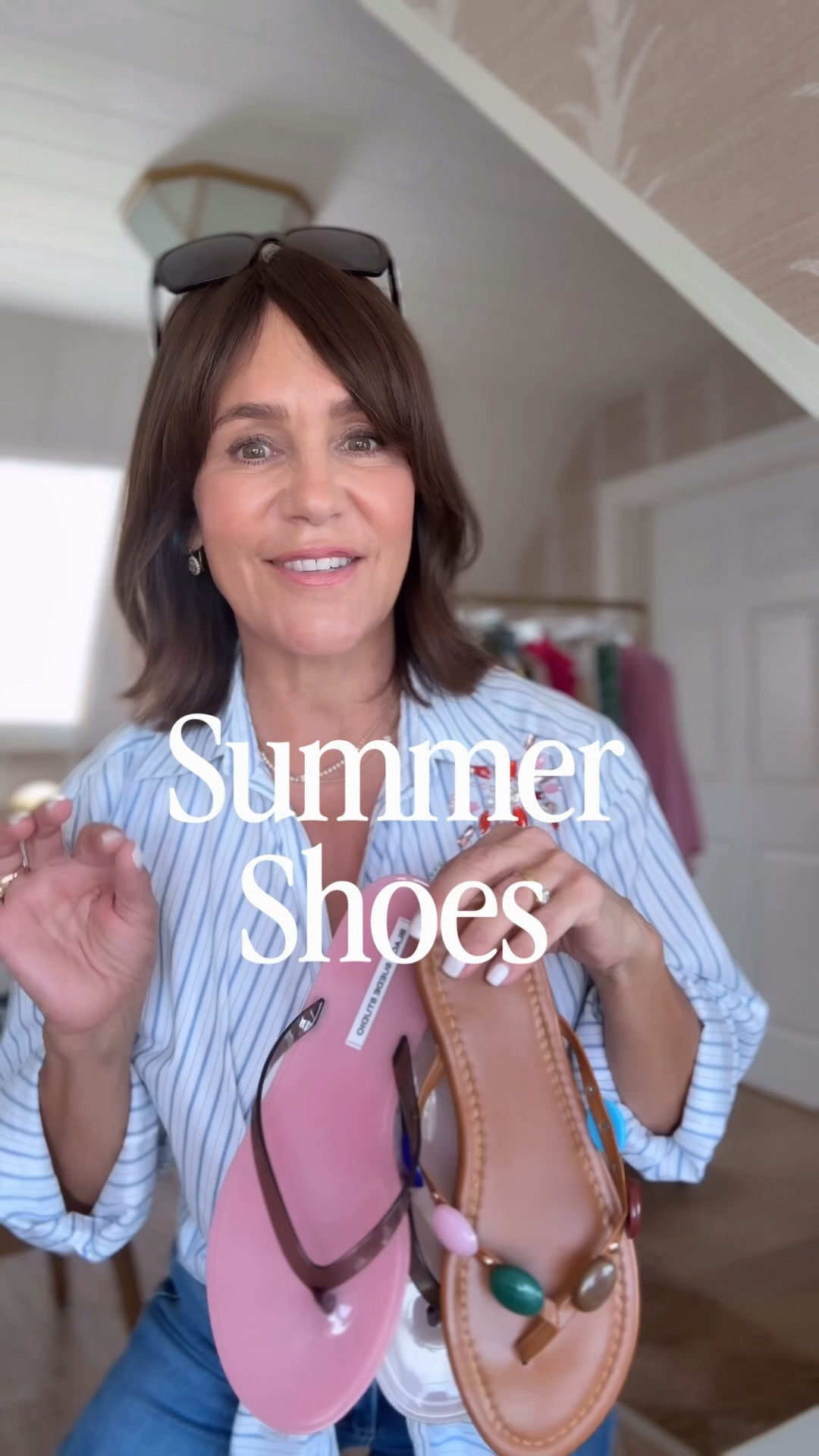These are the BEST summer shoes!! 

Before you buy … here’s a stylist tip you have to know! Summer is a short season, so it’s really important that we make our purchases wisely. In my book, that means making sure the shoes you take home are versatile enough to be worn several different ways. Then, no matter whether you splurge or save, you’ll feel really good about your shoe purchases.

These styles are very wearable and will last beyond a season or two.

All run TTS.

#LTKSeasonal #LTKvlog