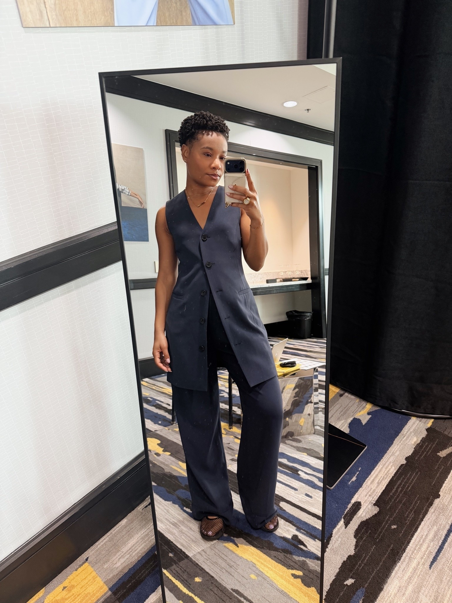 I love wearing blue and this shade is so pretty and versatile! 
Blanca dress/vest - 4
Bid trousers - 2

#LTKdayinmylife #LTKgrwm #LTKootd