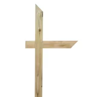 4 in. x 4 in. x 6 ft. Southern Yellow Pine Angle Mailbox Post | The Home Depot
