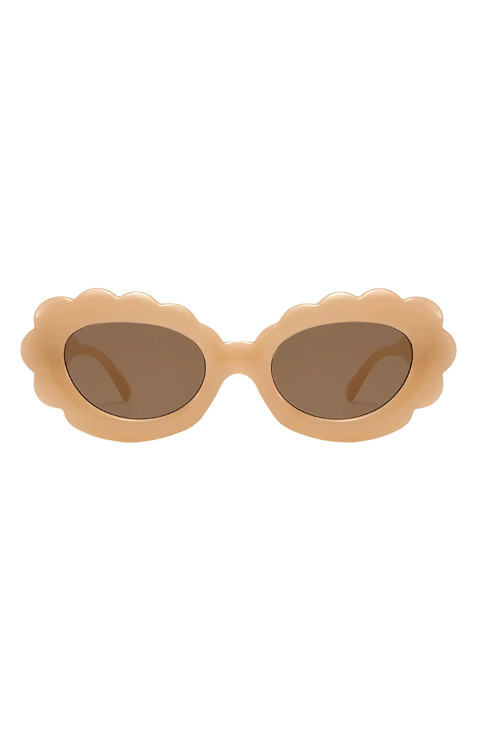 Lilah 74mm Polarized Oversize Oval Sunglasses | Nordstrom