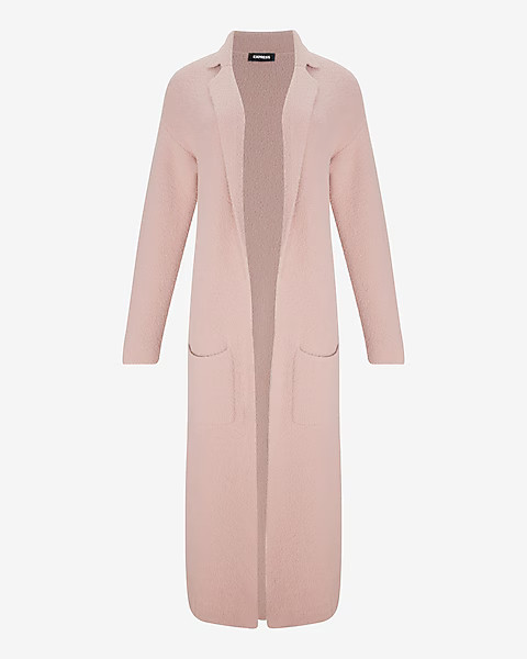 Cozy Notch Collar Duster Cardigan | Express