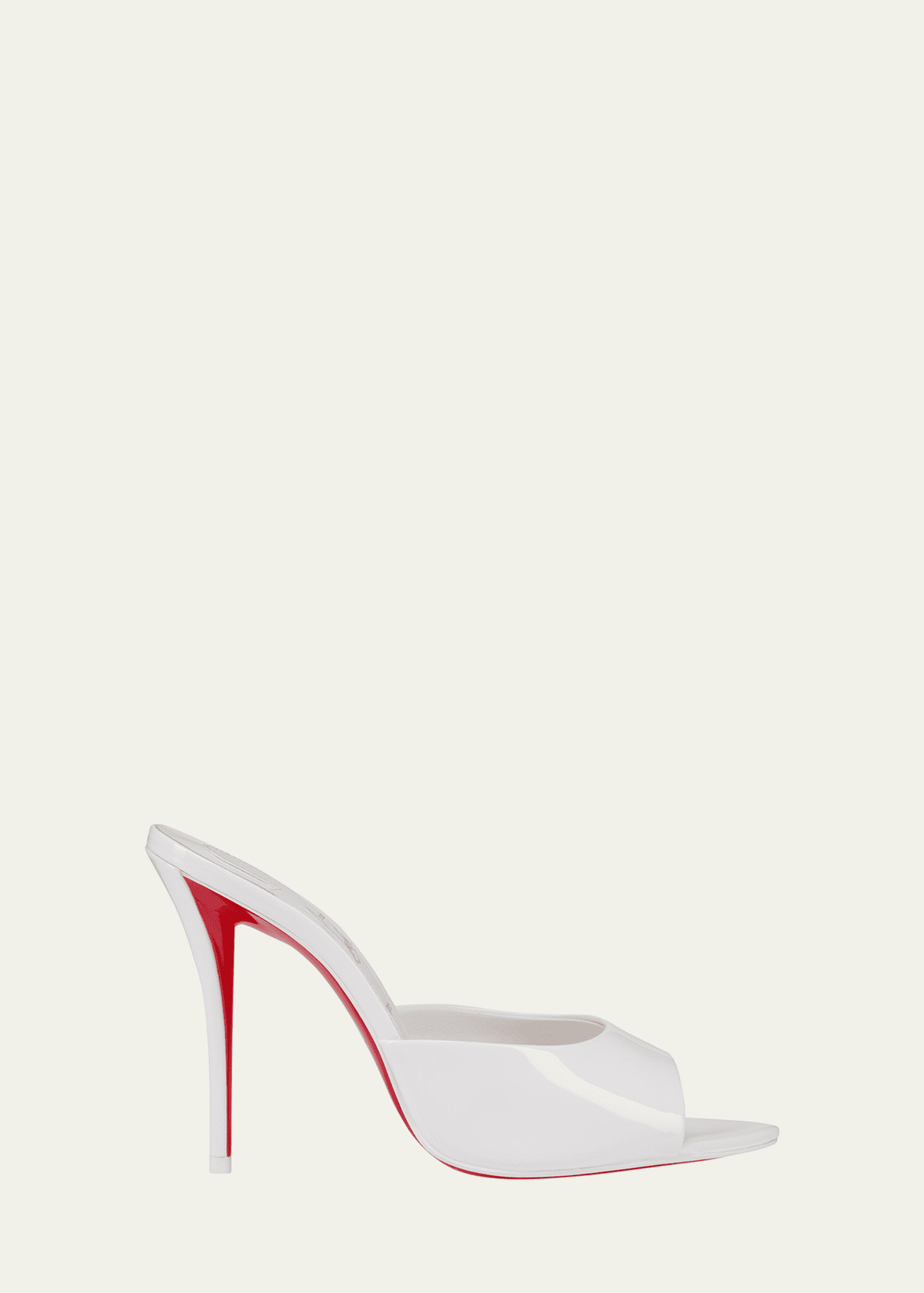 Christian Louboutin 100mm Miss Z Leather Mule Sandals | Bergdorf Goodman