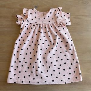 H&M toddler girl black and pink polka dot dress | Poshmark
