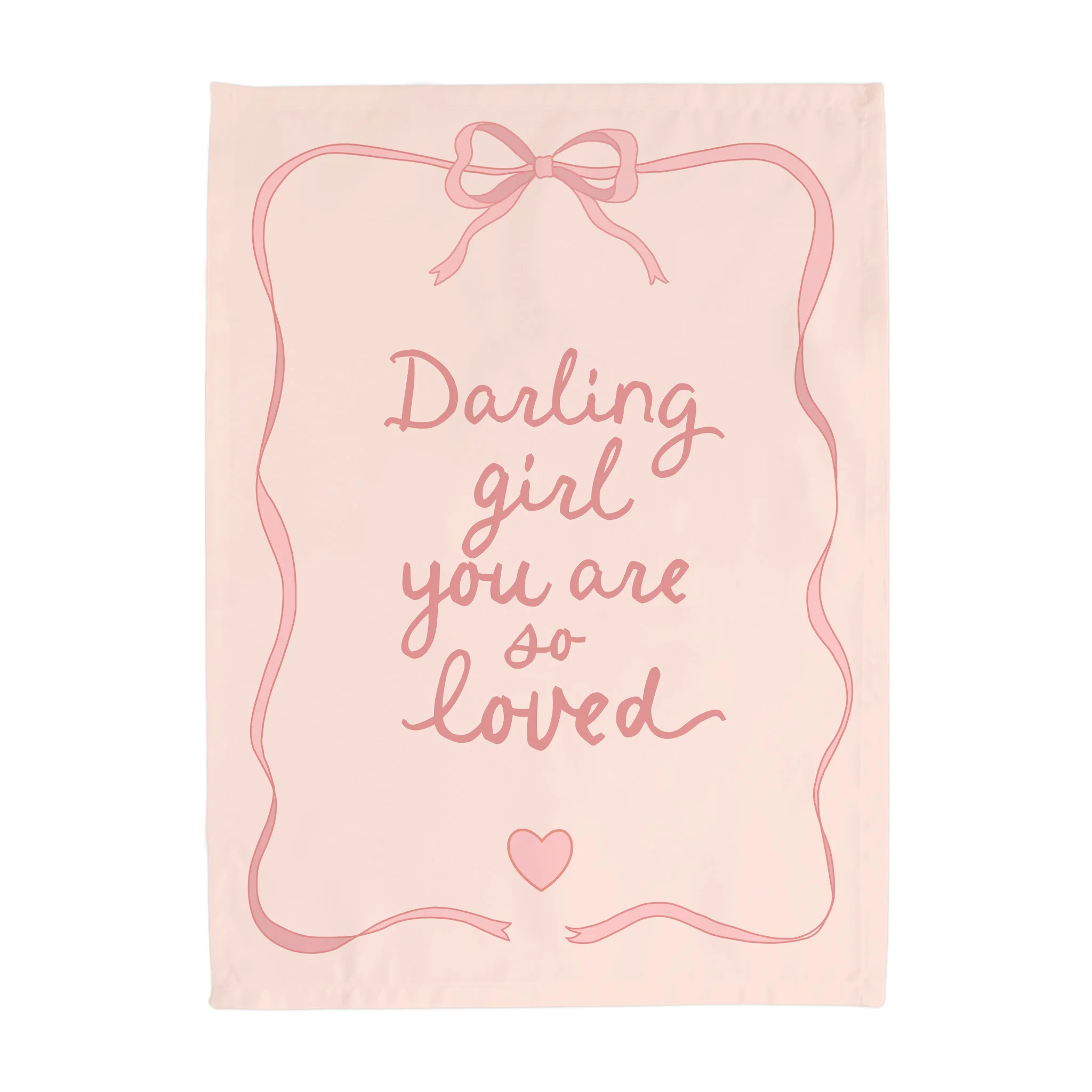 {Light Pink} Darling Girl You Are So Loved Banner | Hunny Prints