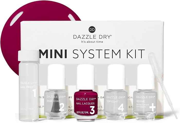 Dazzle Dry Mini Kit – Raspberry Rush – 4 Step System (5 Piece Kit) | Amazon (US)