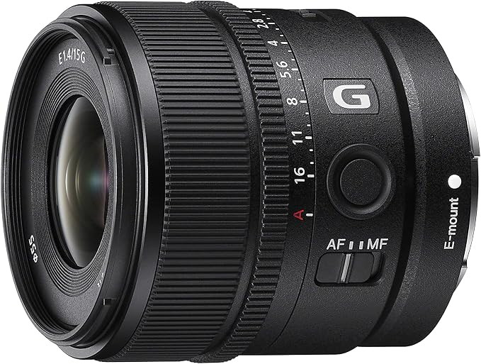Sony E 15mm F1.4 G APS-C Large Aperture Wide Angle G Lens (SEL15F14G) | Amazon (US)