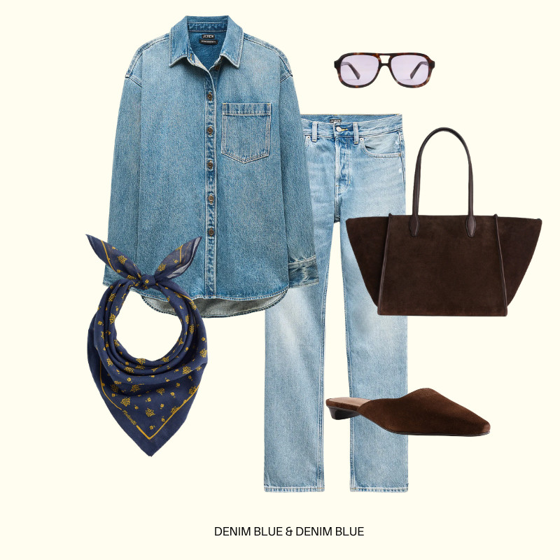 denim on denim forever. I love this oversized chambray from @jcrew!