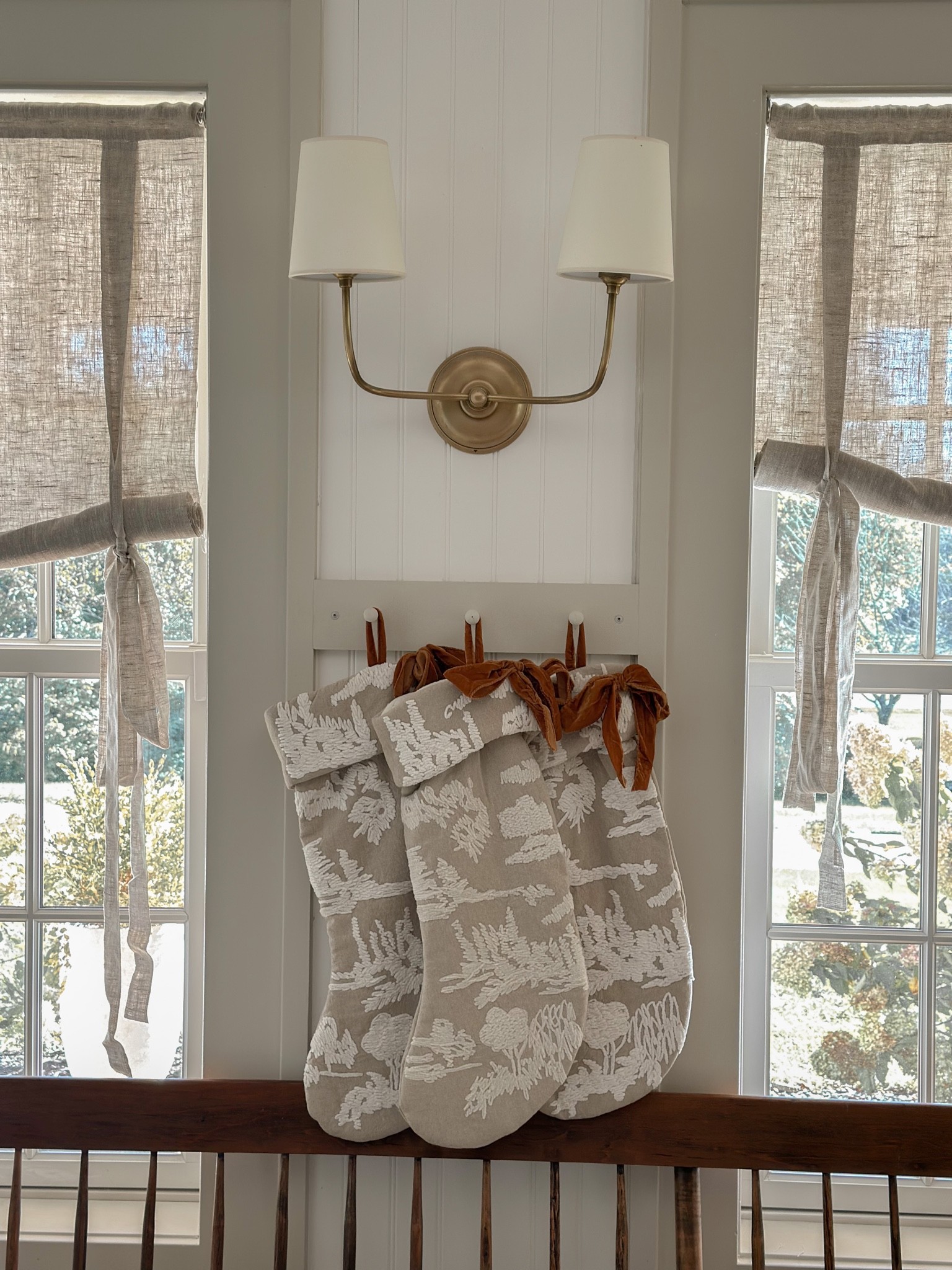 These gorgeous stockings look like vintage finds! The detail is beautiful!! 

#LTKHoliday #LTKSeasonal