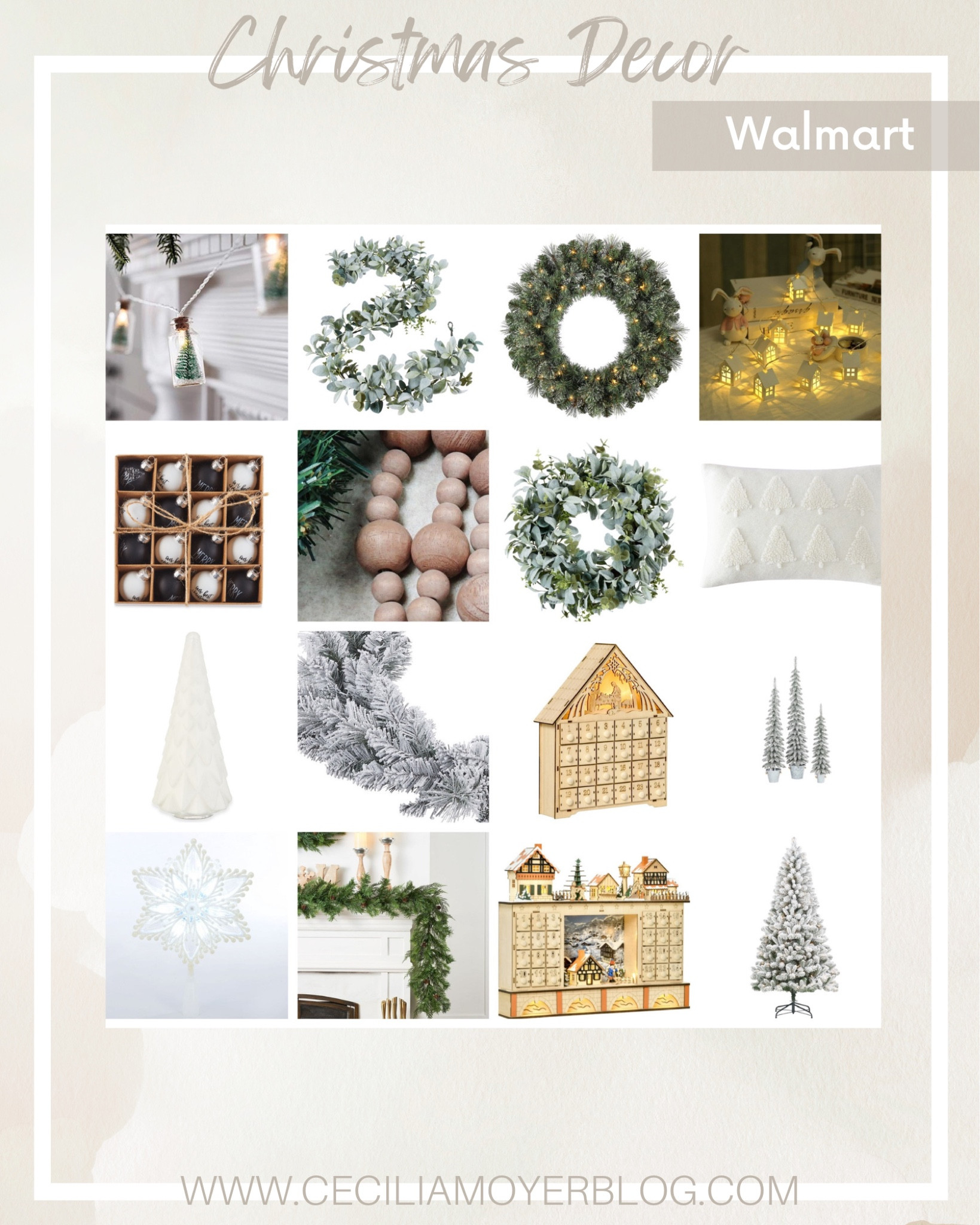 Walmart holiday decor - christmas decor - flocked Christmas tree - advent calendar - christmas garlands - flocked garland - Walmart finds 

#LTKHoliday #LTKunder50 #LTKhome