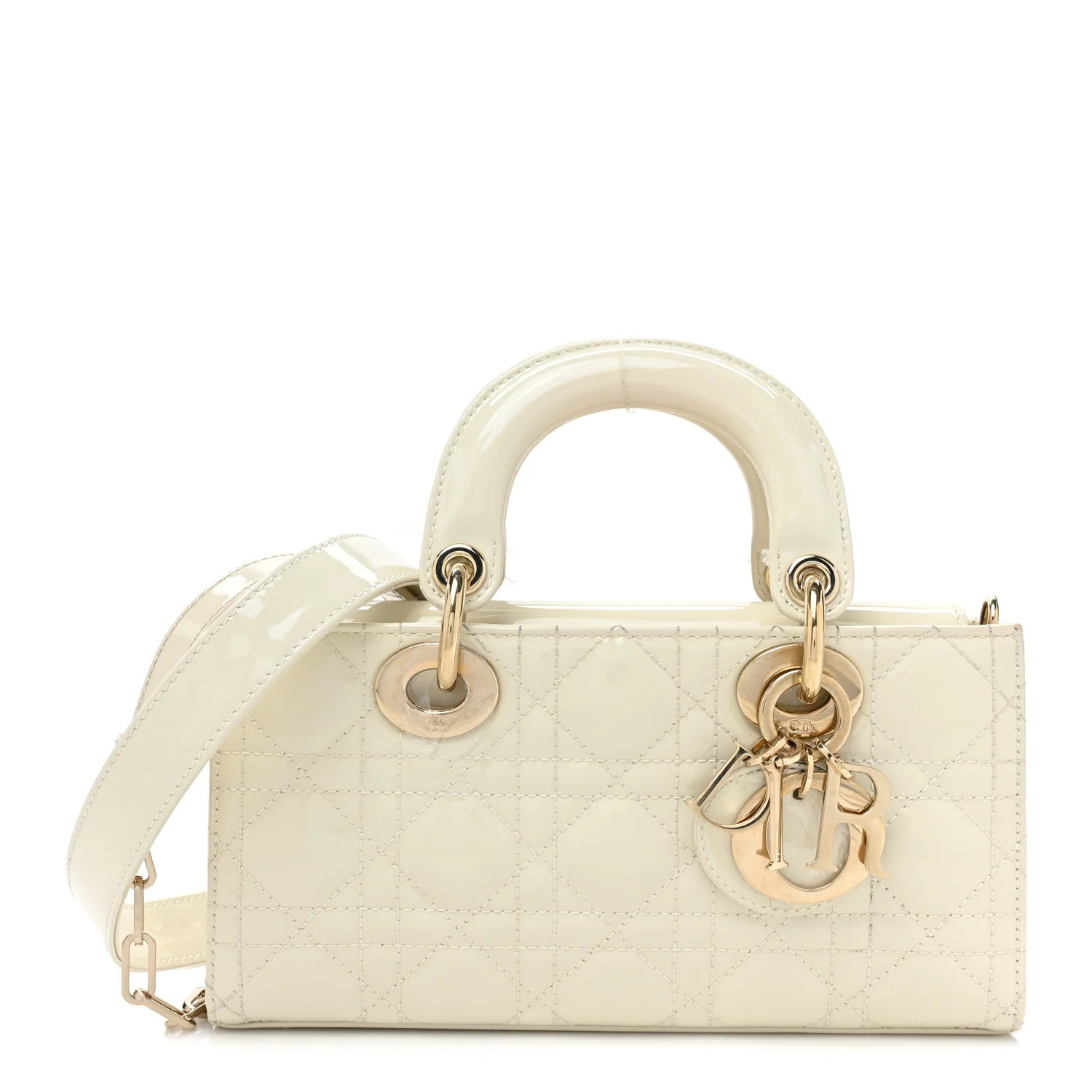 Patent Cannage Small Lady D-Joy White | FASHIONPHILE (US)