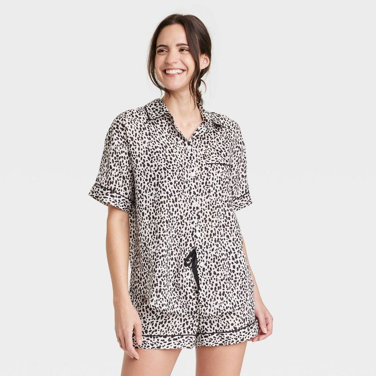 Women's Simply Cool Short Sleeve Notch Collar Top - Stars Above™ | Target