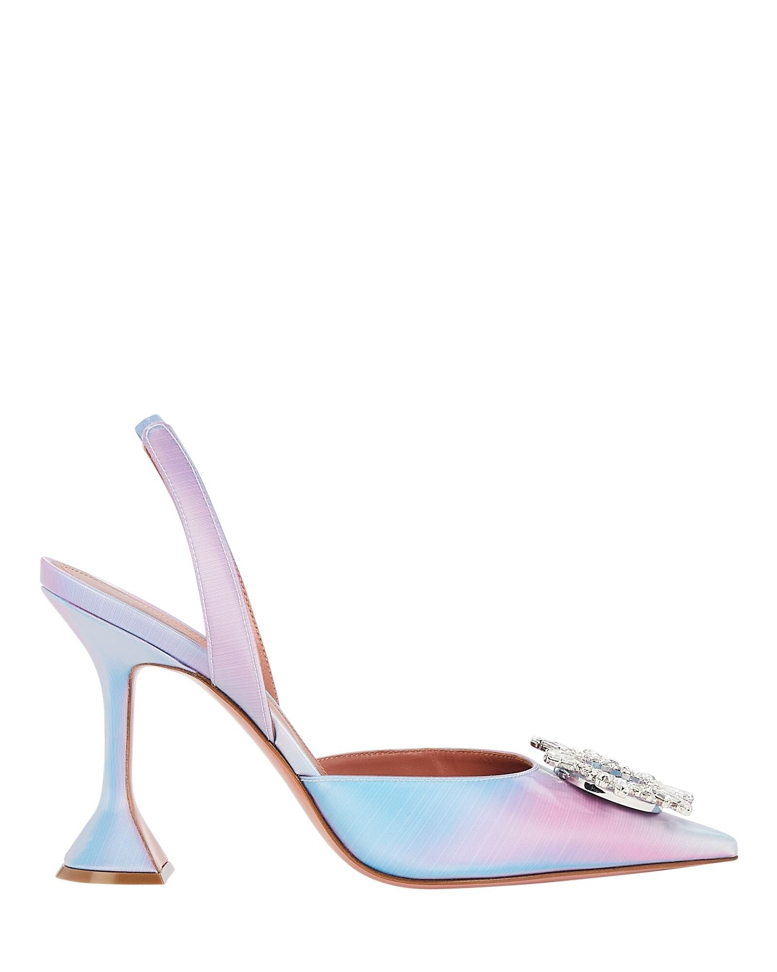Begum Crystal-Embellished Leather Pumps | INTERMIX