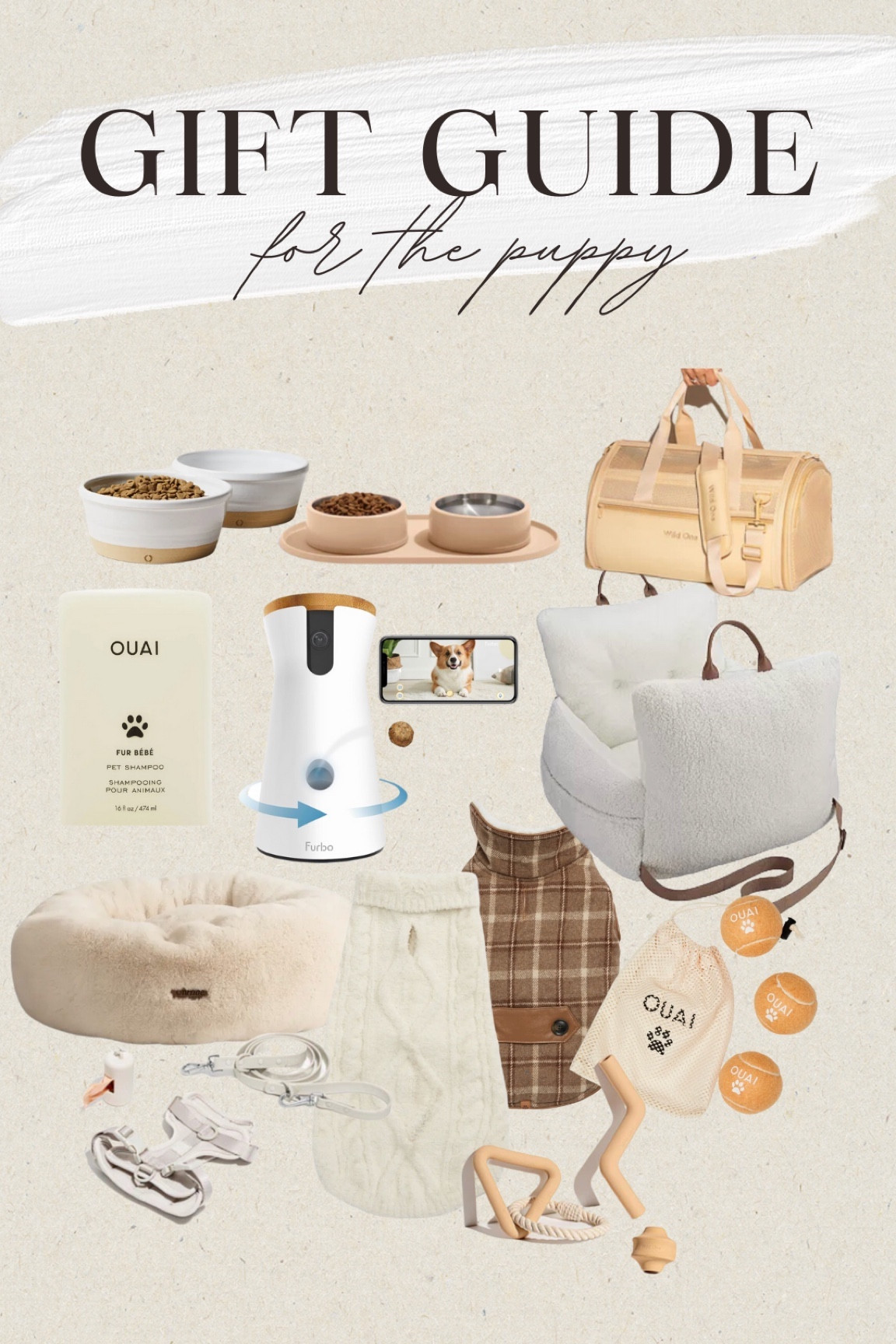 Gift Guide — for the puppy!🐶 

#giftideas #giftsforpuppy #puppygifts #giftideasforthepuppy #gifts #affordable #furbaby #christmastgifts #holiday #oauipuppyshampoo #ouai #dogbeds #pets #petgifts #giftideasforpets #wildone #petfinds #furbocamera #nordstromfinds #puppymusthaves #dogs #petsmusthaves #petcare #dogleash #puppyleash #dogleashkit #puppyshampoo #dogshampoo 

#LTKHoliday #LTKtravel #LTKGiftGuide