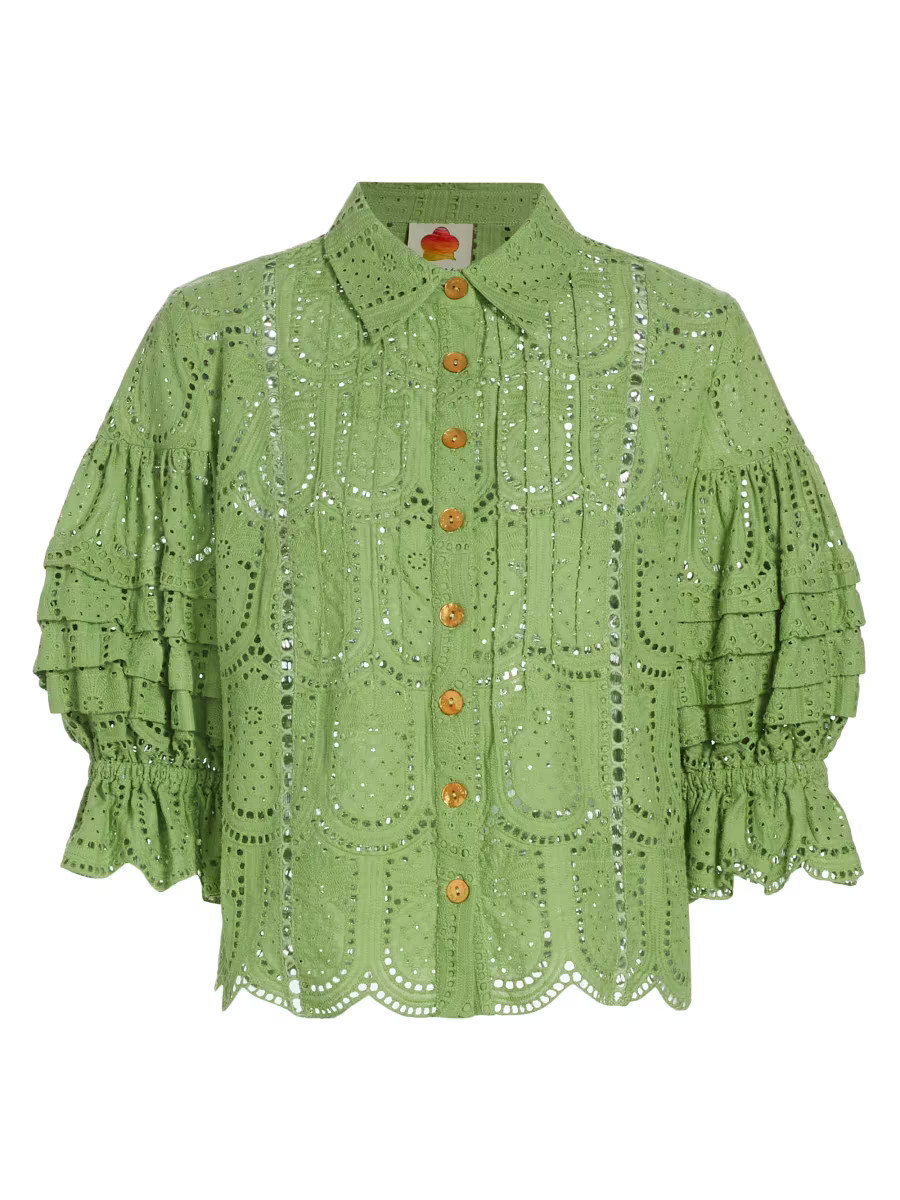 Pineapple Eyelet Blouse | Saks Fifth Avenue