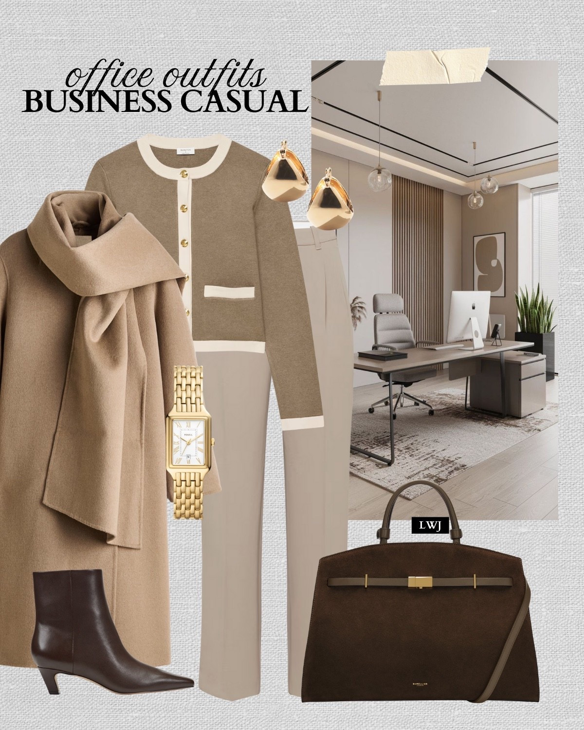 What to wear to the office 

workwear / office outfits / business casual / winter style / early spring style / boots / trench coat / oversized coat / effortless pants  

 

#LTKWorkwear