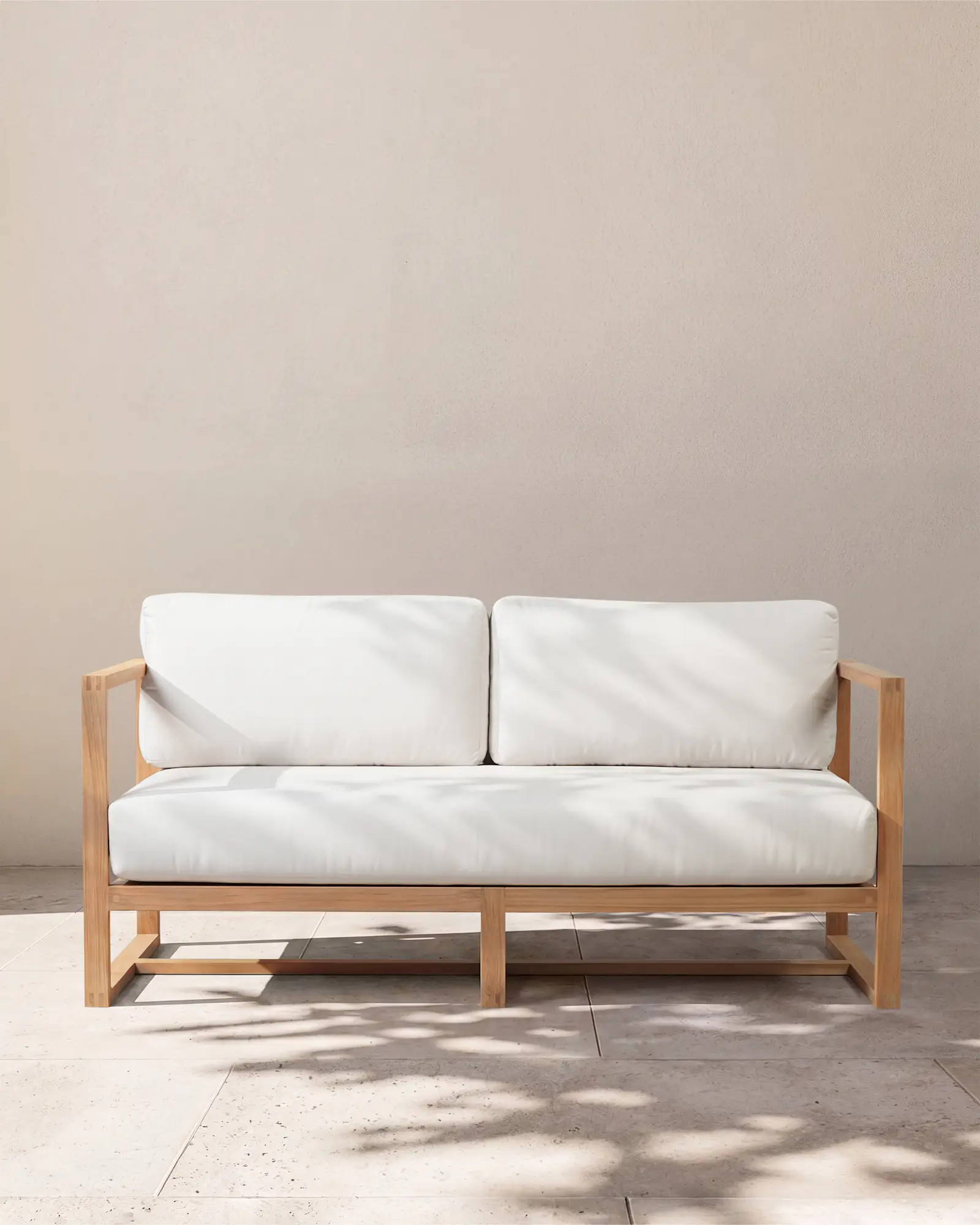 Linear Solid Teak Outdoor Sofa | Quince