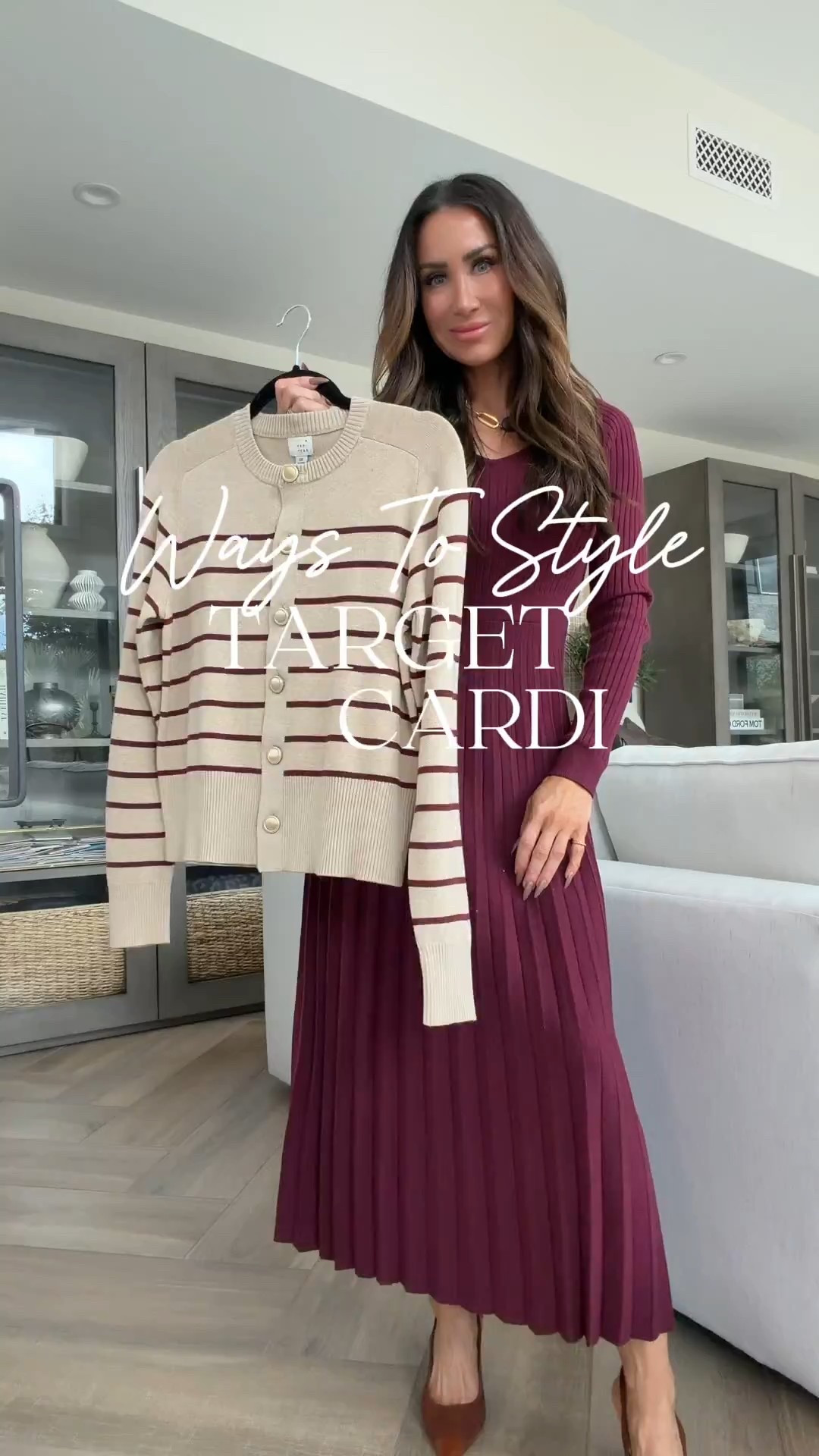 A ways to wear a stripe cardigan…this one is from target and comes in two colors “. Since some sizing is gone…I’ve linked a few other options for you
Sweater xs (runs big)
Burgundy dress sz small
Skort sz small
Jeans sz 25
Skirt sz small
Amazon and target burgundy outfit ideas 


#LTKSeasonal #LTKOver40 #LTKmomlife