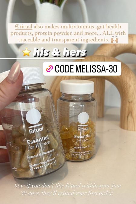 Best prenatal and multivitamin!! Clean and traceable ingredients. Code MELISSA-30 is 30% off 

#LTKunder50 #LTKunder100 #LTKbeauty