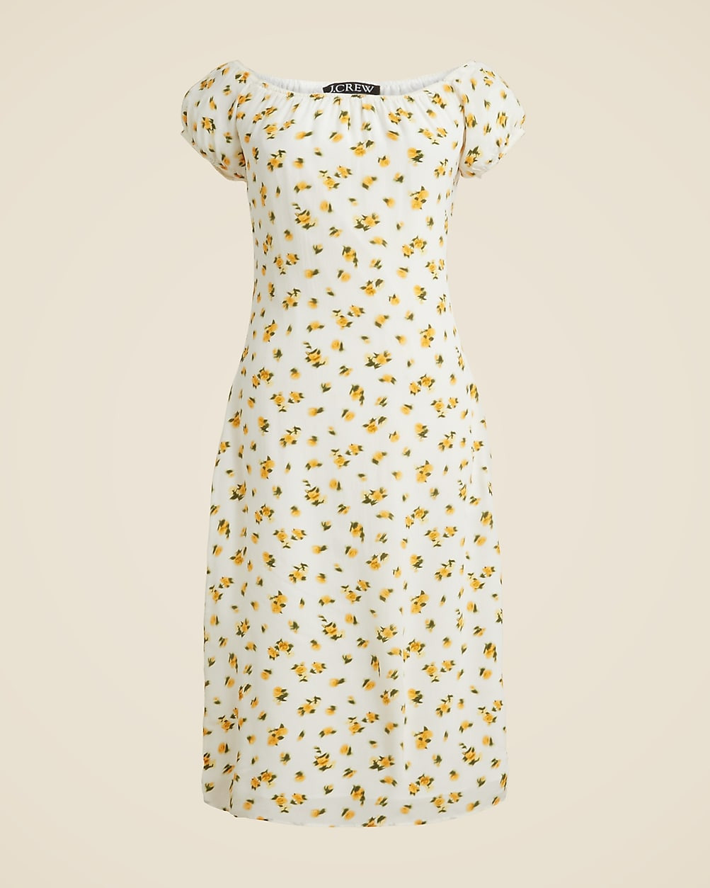 Off-the-shoulder slip dress in budding rose print | J. Crew US
