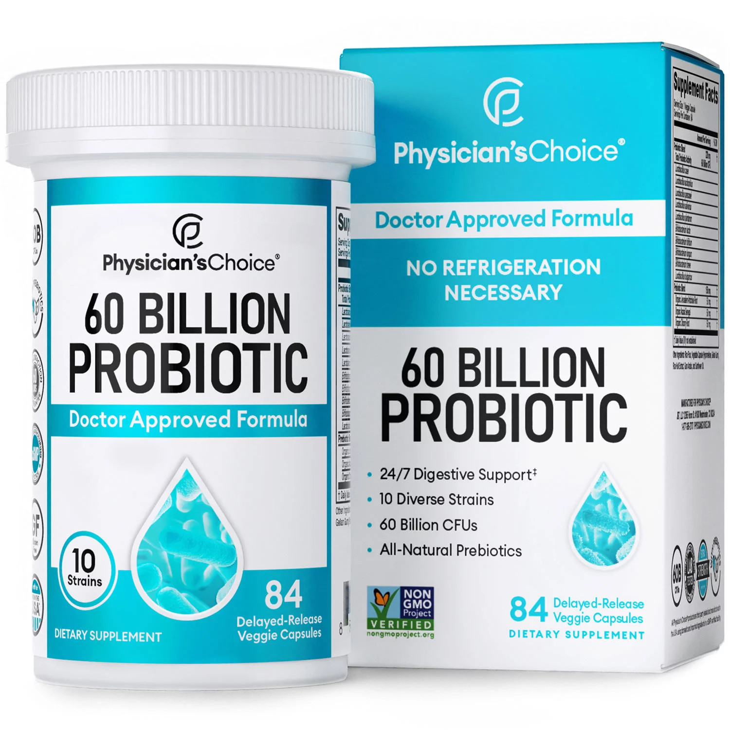 Physician's Choice 60 Billion CFU Probiotic Capsules, 84 ct. | Sam's Club