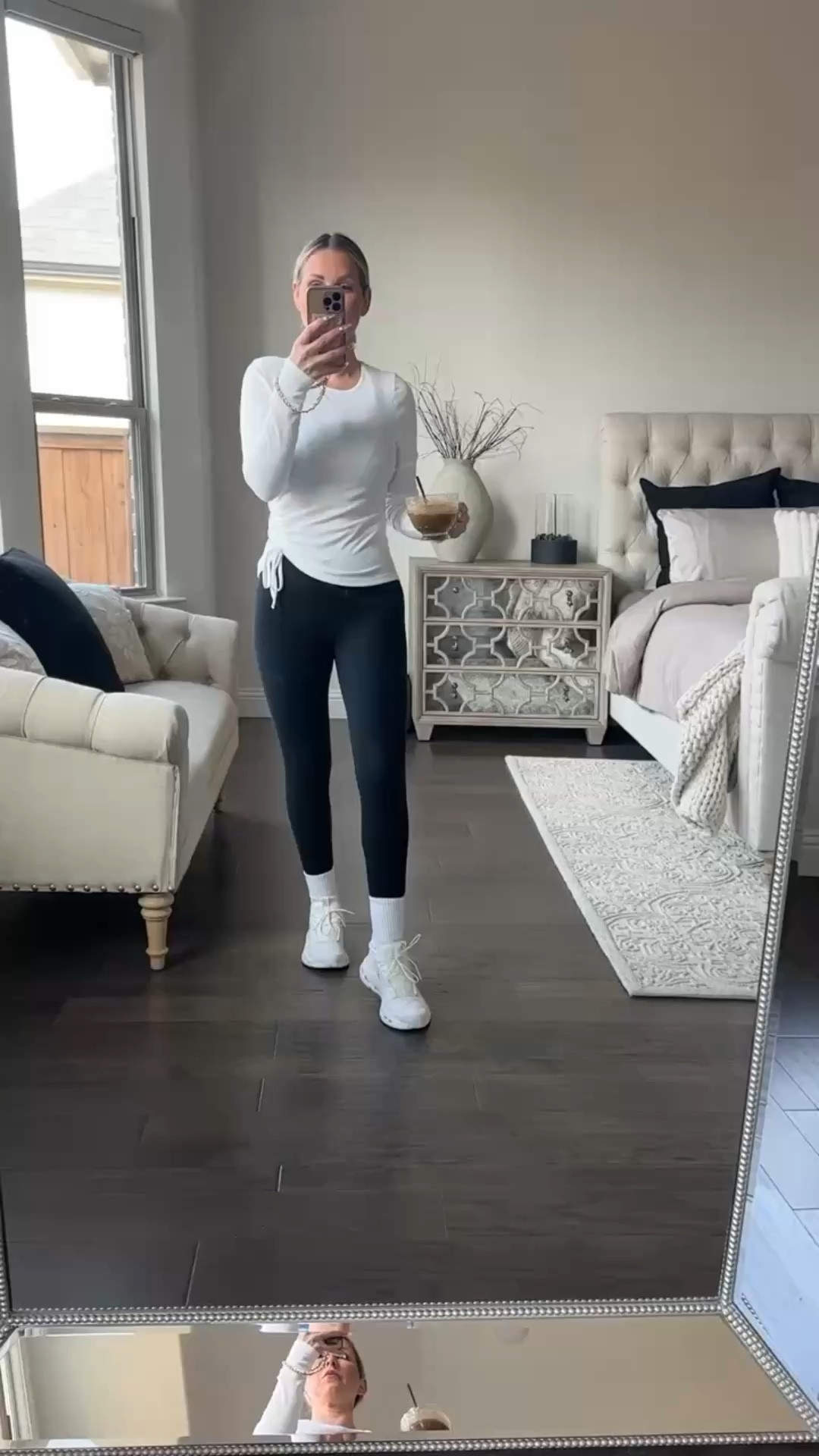 Headed to Pilates in one of those easy outfits that just works. This new Amazon long-sleeve top is very on trend right now — fitted, flattering, and perfect for layering or wearing on its own. Paired it with my go-to Amazon leggings and grip socks for comfort and function, then finished the look with my On Cloud sneakers for a clean, polished feel.

Simple pieces, styled intentionally — because everyday outfits should still feel put together.

⸻

#LTKactive #PilatesStyle #Over40Style #EverydayElevated #AmazonActivewear

#LTKootd #LTKActive #LTKgrwm