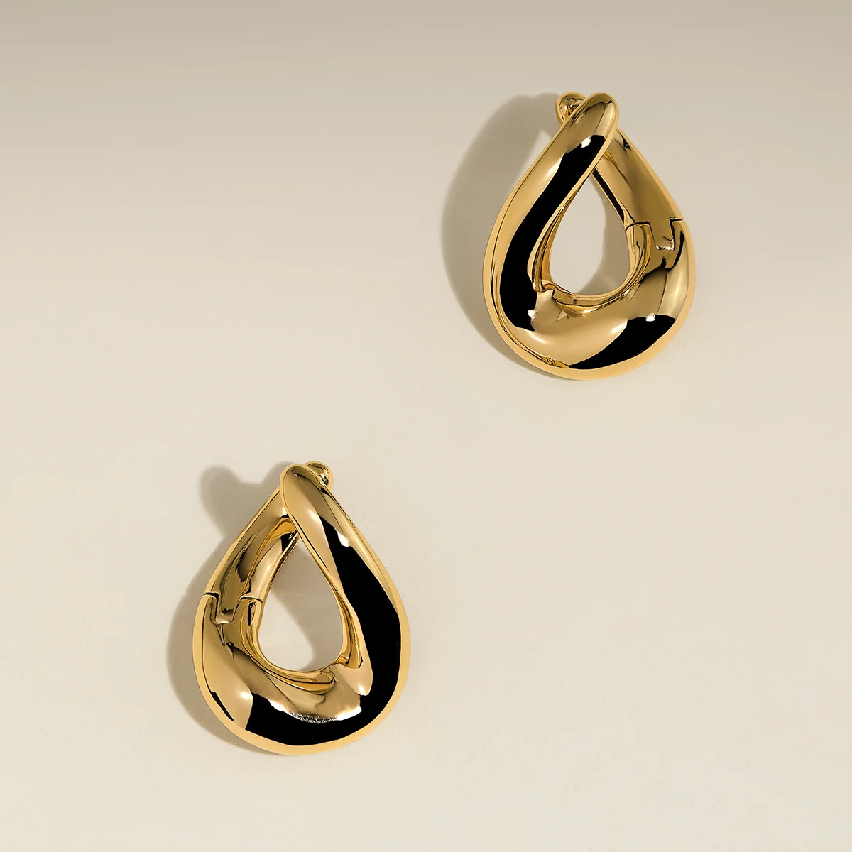 Molten Hoops in Gold | Astrid & Miyu UK