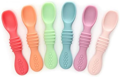PrimaStella Silicone Rainbow Chew Spoon Set for Babies and Toddlers | Safety Tested | BPA Free | ... | Amazon (US)