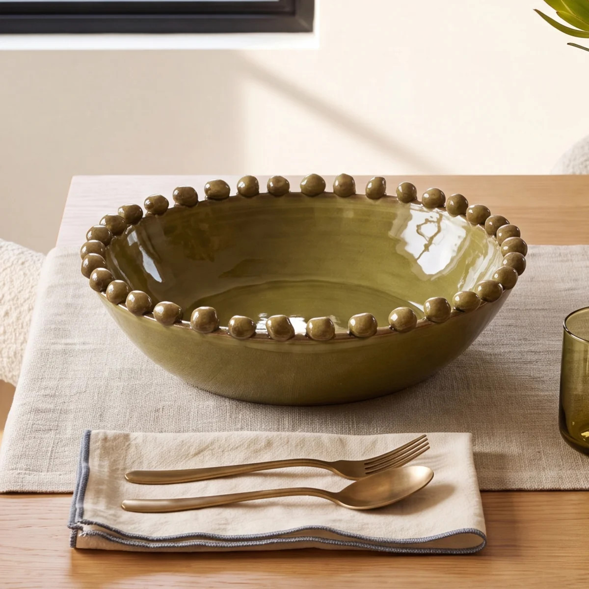 Round Hobnail Terra-Cotta Decorative Bowl | Wayfair North America