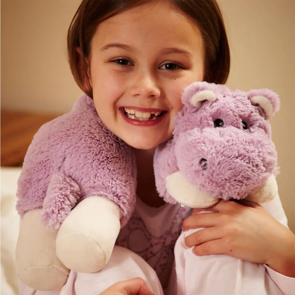 Warmies Hippo Plush Neck Wrap in Medium Purple at Nordstrom | Nordstrom