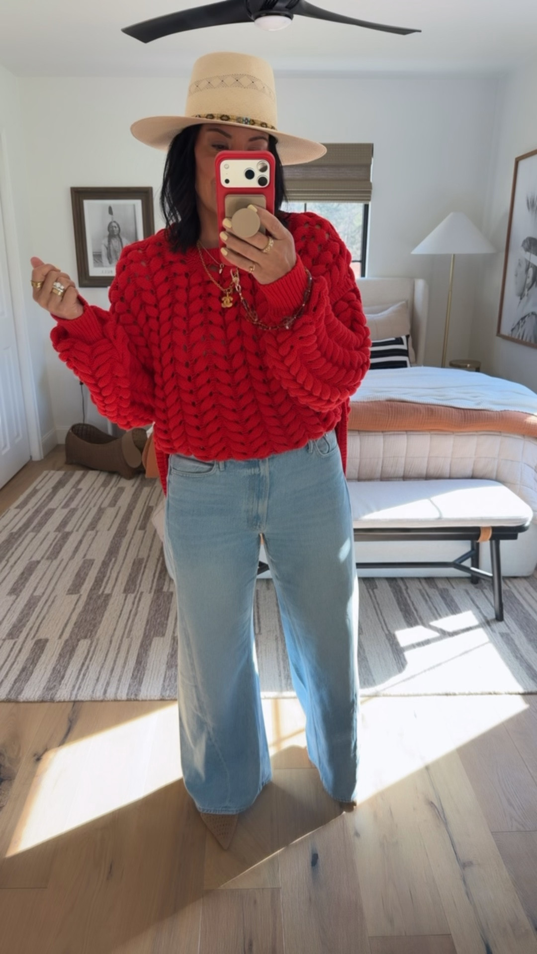 I’m a size 8 and wearing a medium in the top and a size 29 in the jeans. Shoes fit tts, but size down if you are between sizes (I’m a 9.5/10 and did a 9.5) 

#LTKootd #LTKWorkwear #LTKOver40