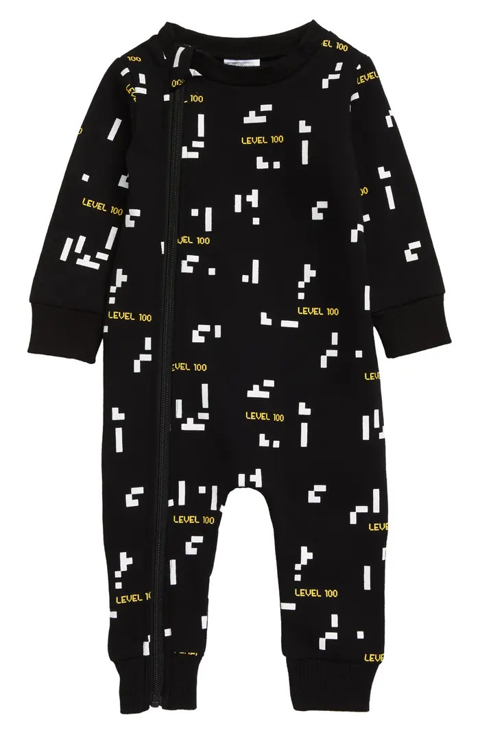 TINY TRIBE Gamer Zip-Up Romper | Nordstrom | Nordstrom