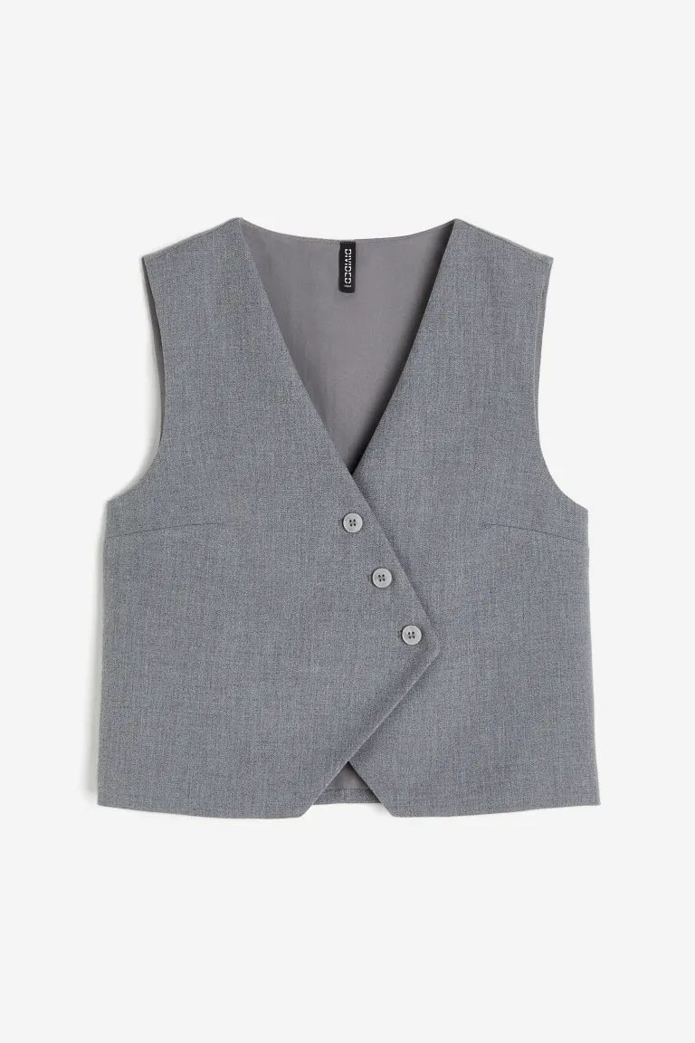 Asymmetric-front Suit Vest | H&M (US + CA)