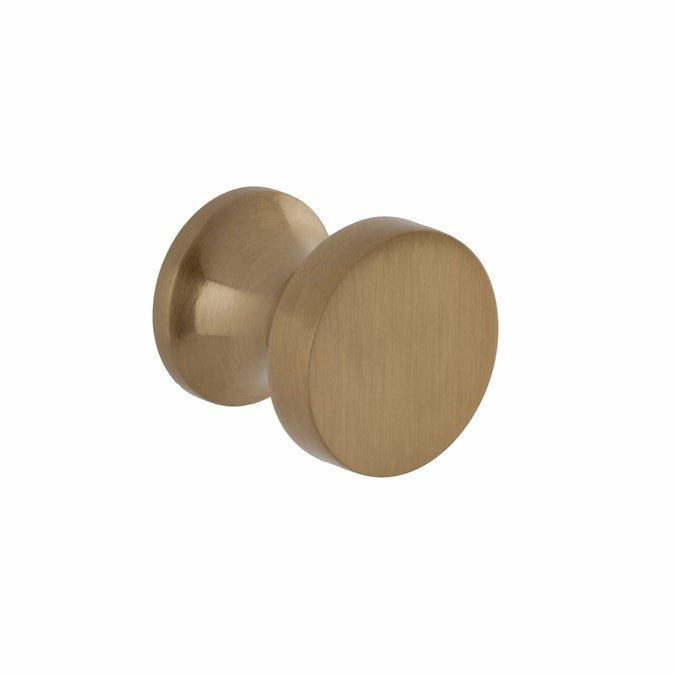 Sumner Street Home Hardware High desert Satin Brass Round Transitional Cabinet Knob Lowes.com | Lowe's