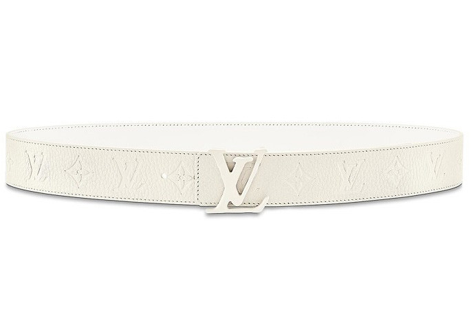 Louis Vuitton Initials Shape Belt Monogram 40MM Powder White | StockX
