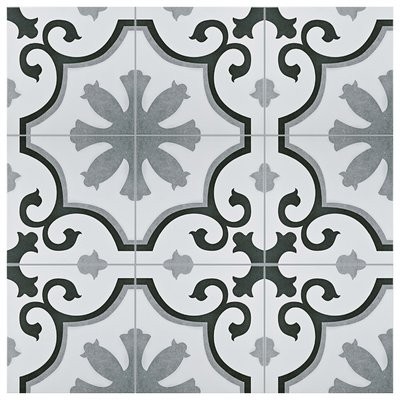 Nouvelle 12.38" x 12.38" Ceramic Field Tile in Gray/White | Wayfair North America