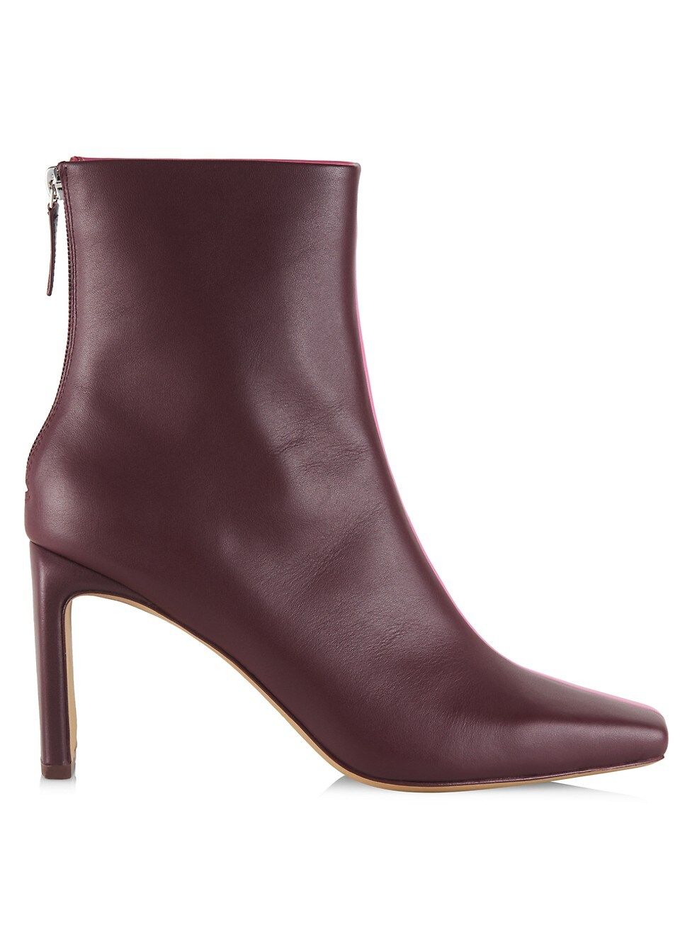 Jonathan Simkhai Kelsey Colorblock Leather Square-Toe Heeled Boots | Saks Fifth Avenue