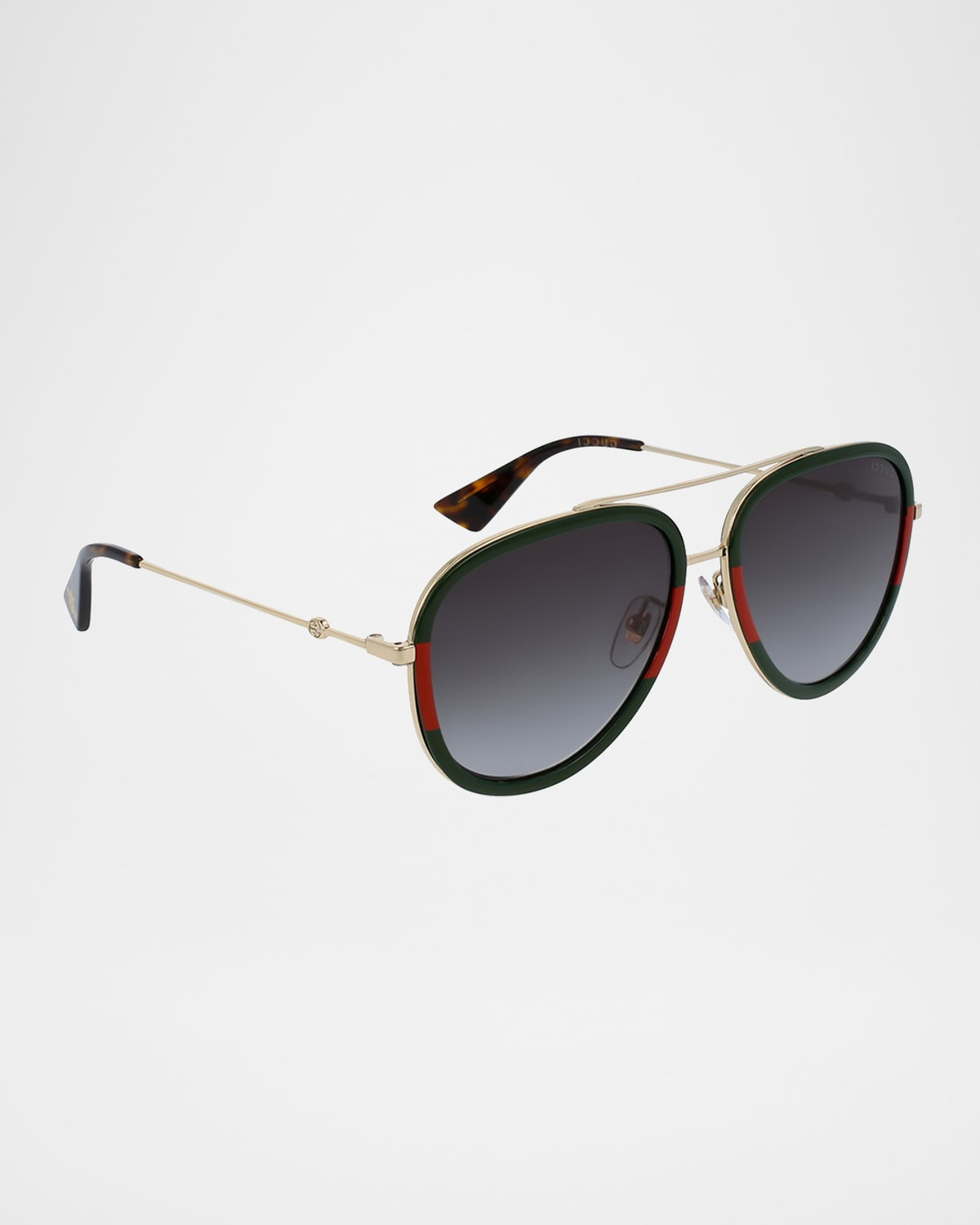 Web Aviator Sunglasses, Green/Red/Green | Neiman Marcus