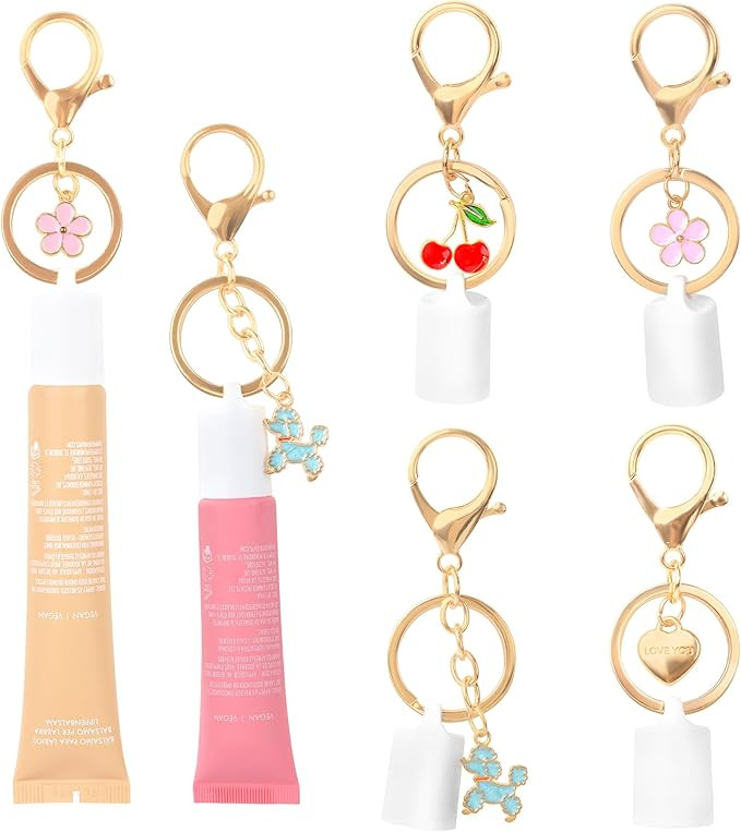 Lip Gloss Keychain for Summer Fridays 0.5 Oz|Snap-On Lip Balm Holder&Keychain Cap Lipgloss Access... | Amazon (US)
