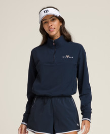 Classic Navy Davenport Woven Popover | Wilson Sporting Goods | Wilson Sporting Goods