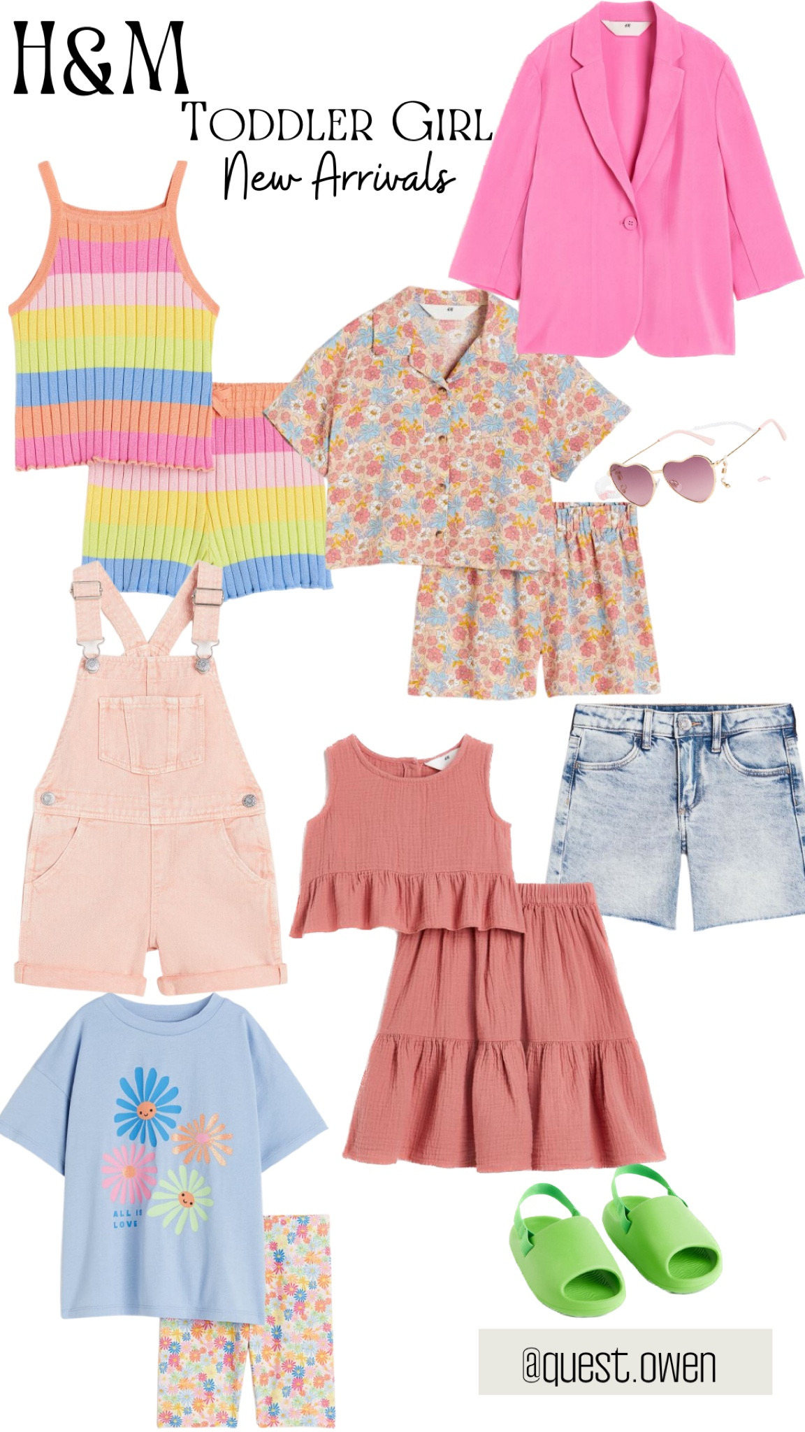 H&M new arrivals - toddler girl! Wow 🤩 there are so many amazing Spring and Summer finds and the whole site is 15% off today only. Go quick 
Two piece sets floral bright colors sunglasses denim shorts slide sandals blazer 

#LTKkids #LTKstyletip #LTKFind