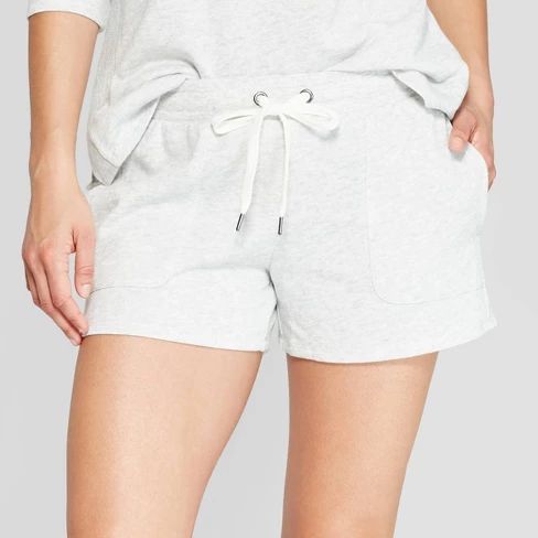 Women's Fleece Lounge Shorts - Stars Above™ Gray | Target