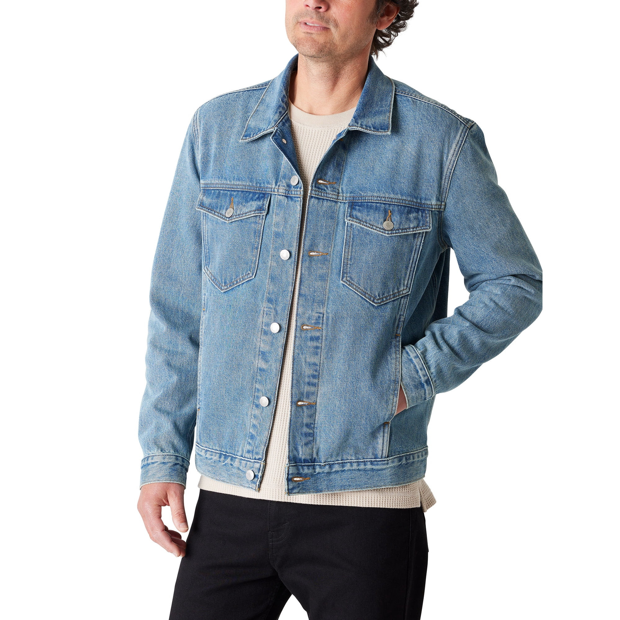 Levi Strauss Signature Men's Original Trucker Jacket | Walmart (US)