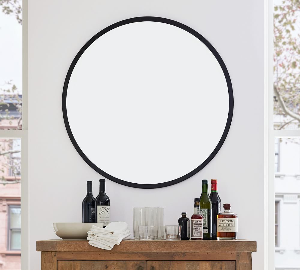 Layne 49&rdquo; Round Wall Mirror | Pottery Barn (US)