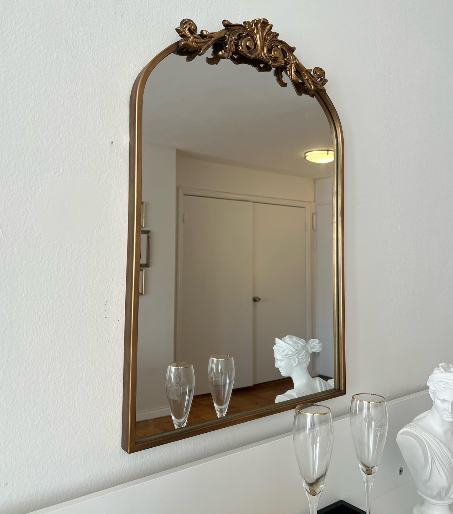 The perfect gold mirror✨

#LTKHome #LTKBeauty #LTKStyleTip