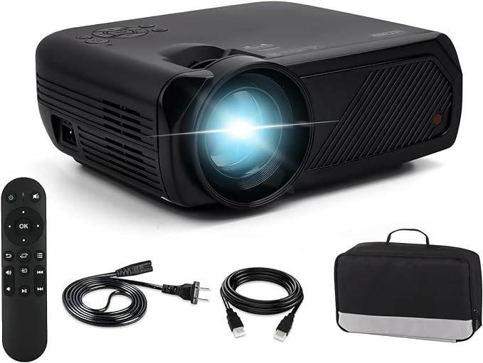 Living Enrichment Mini Projector with Bluetooth, 1080P HD Supported Portable Video Projector, 700... | Amazon (US)