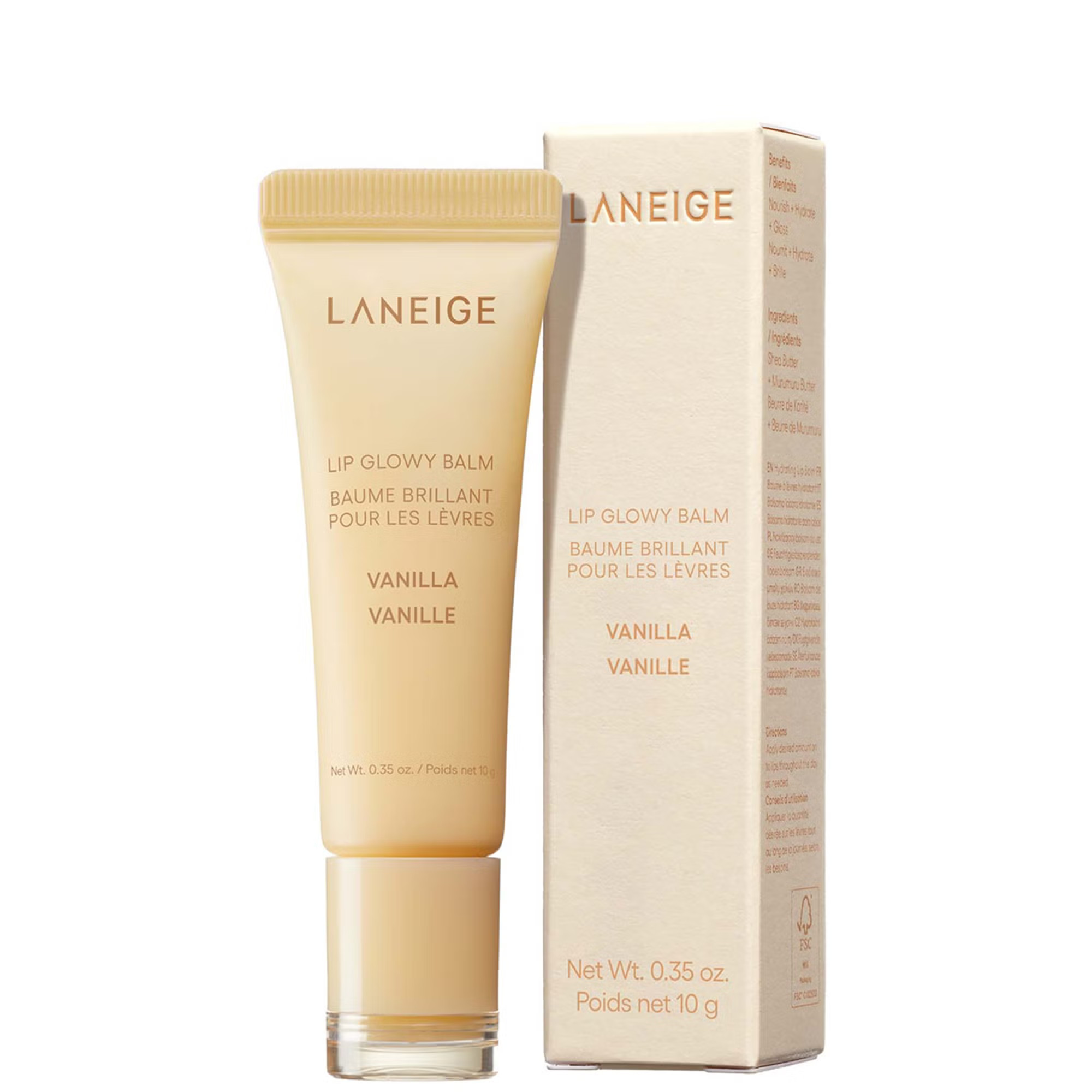 LANEIGE Lip Glowy Balm - Vanilla 10g | Look Fantastic (UK)