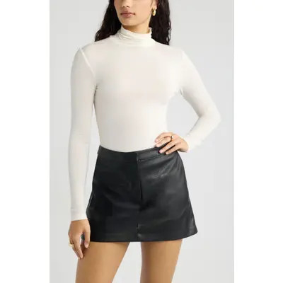 Open Edit Knit Turtleneck in Black at Nordstrom, Size Medium | Nordstrom