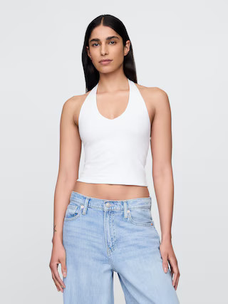 CloseKnit Halter Crop Top | Gap (US)