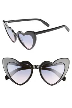 Loulou 54mm Heart Sunglasses | Nordstrom